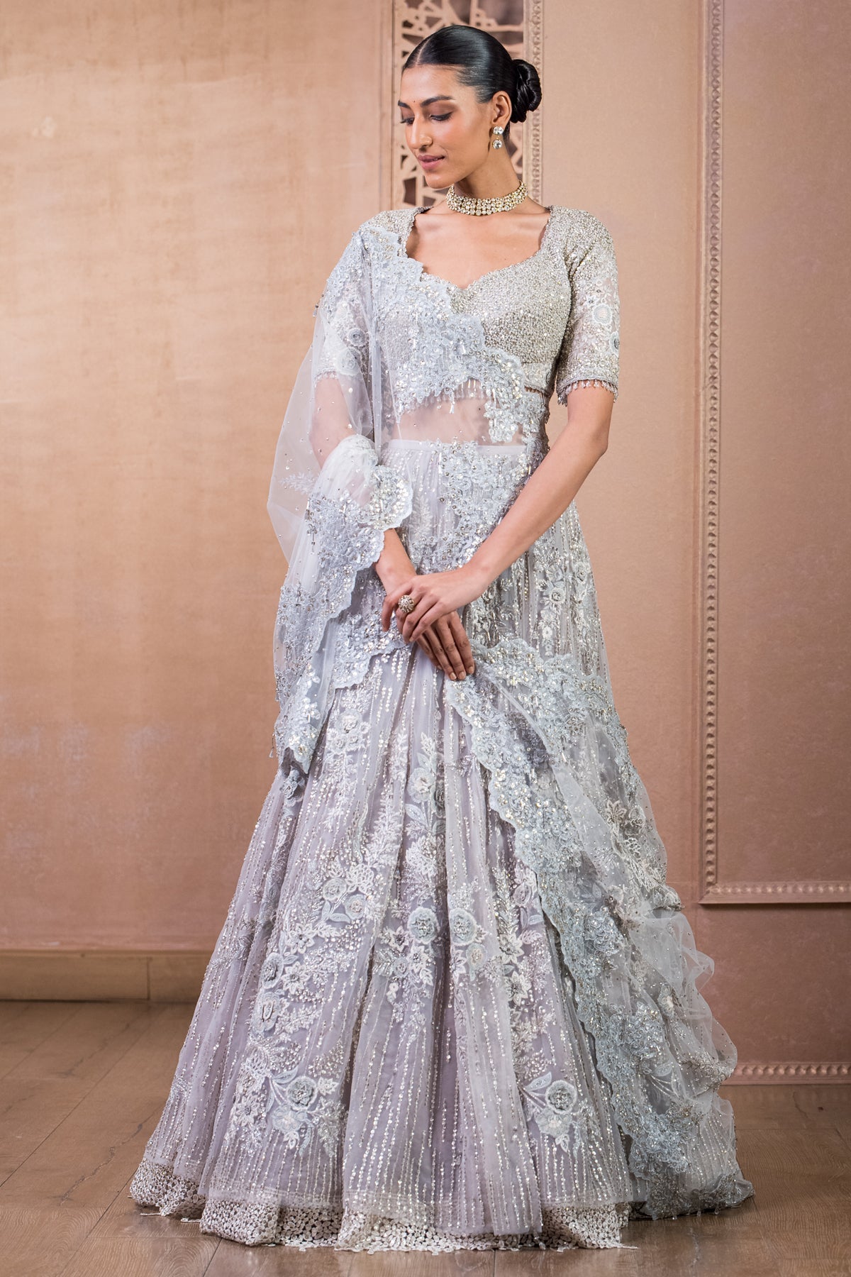 Lehenga, Corset, And Veil