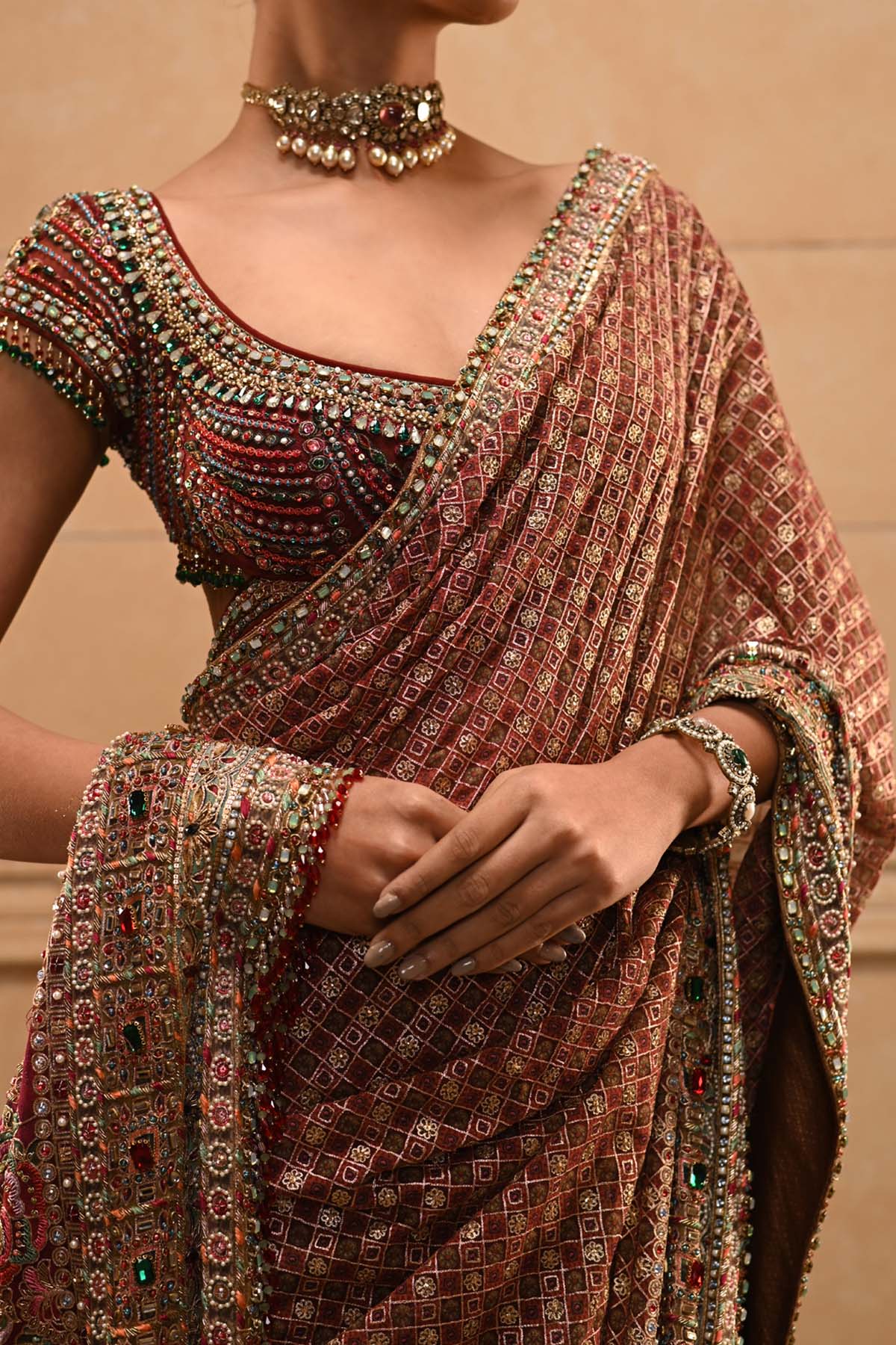 Byzantium Embellished Saree