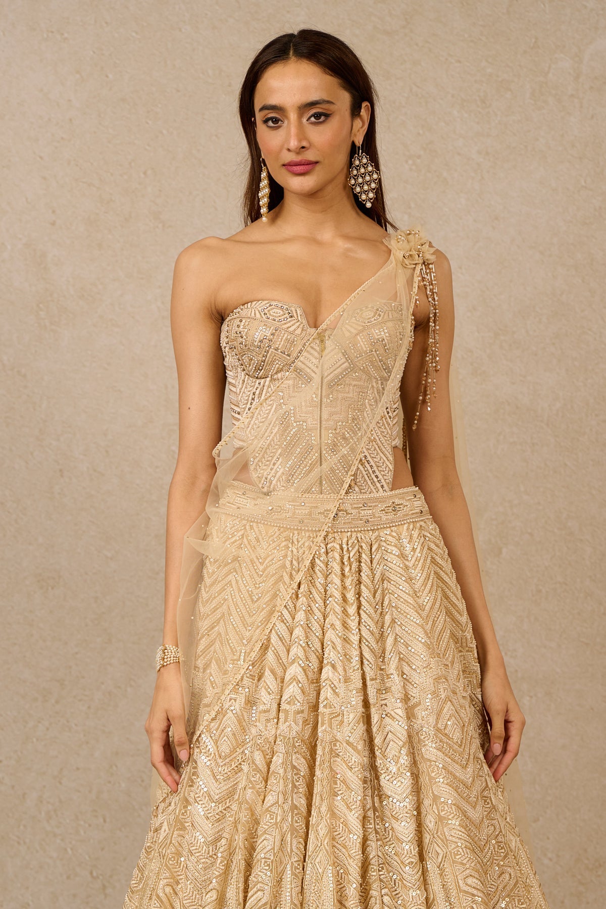 Lehenga Corset Drape - Only Corset