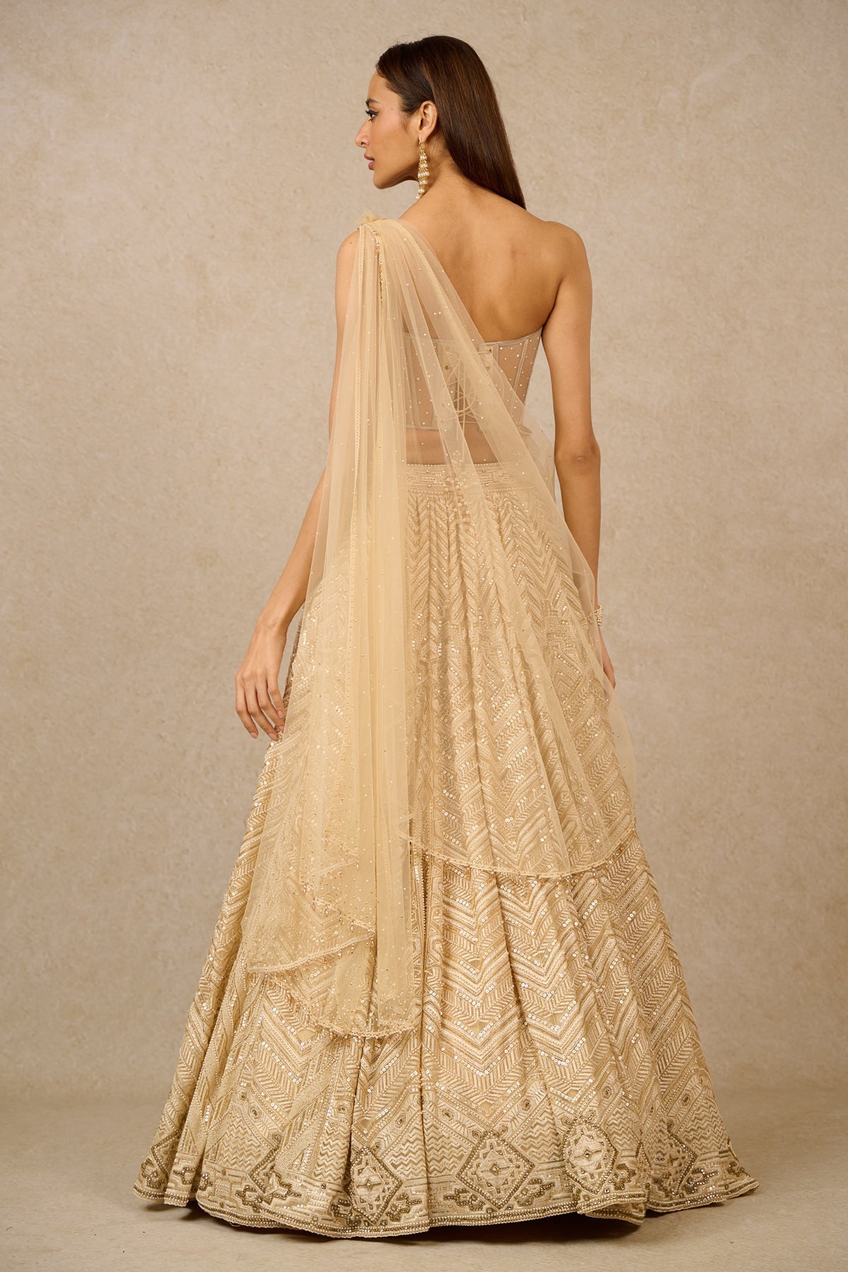 Lehenga Corset Drape-only lehenga