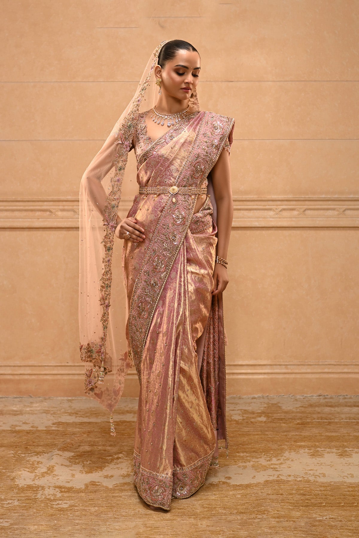 Rococo Floral Kanjivaram Saree