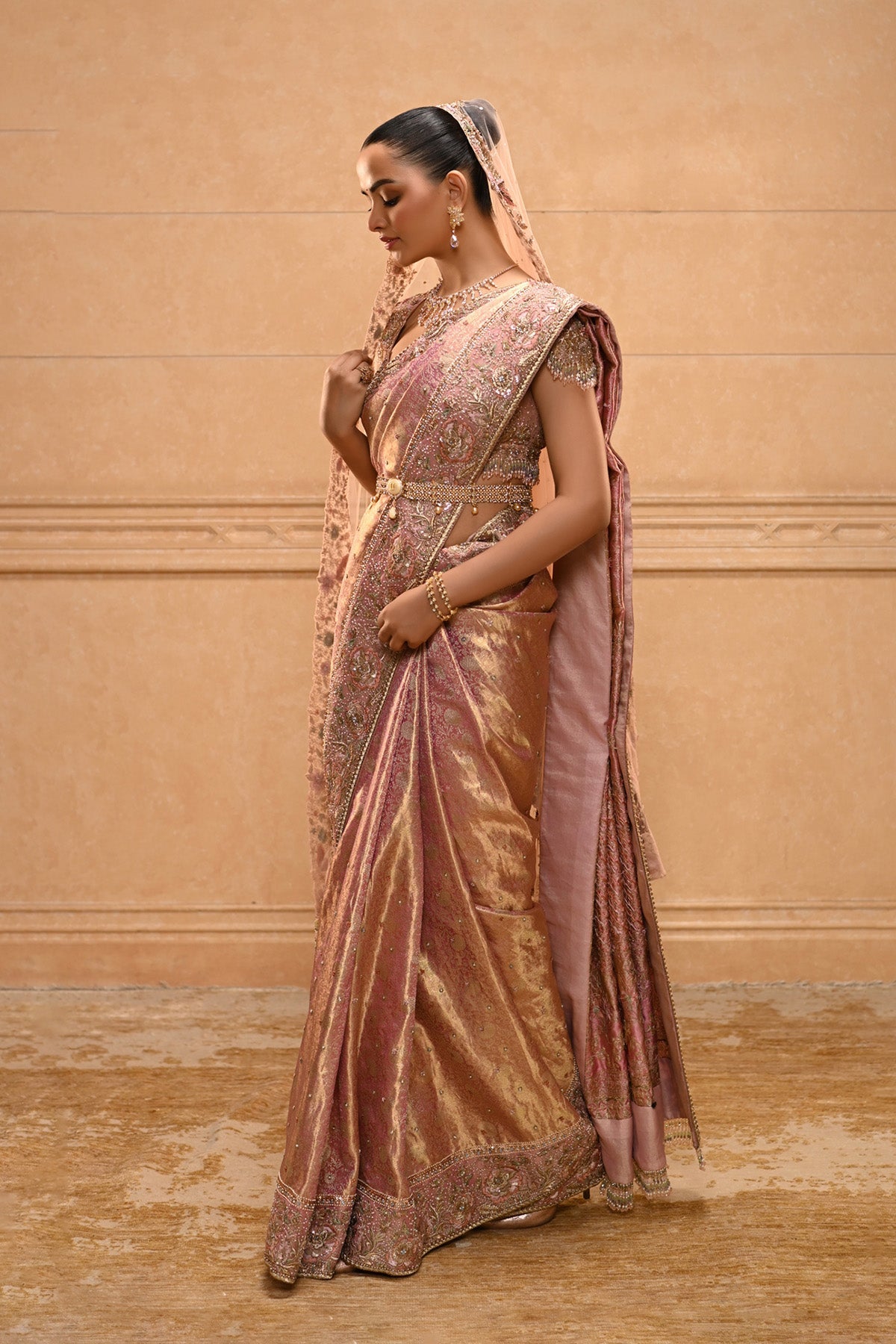 Rococo Floral Kanjivaram Saree