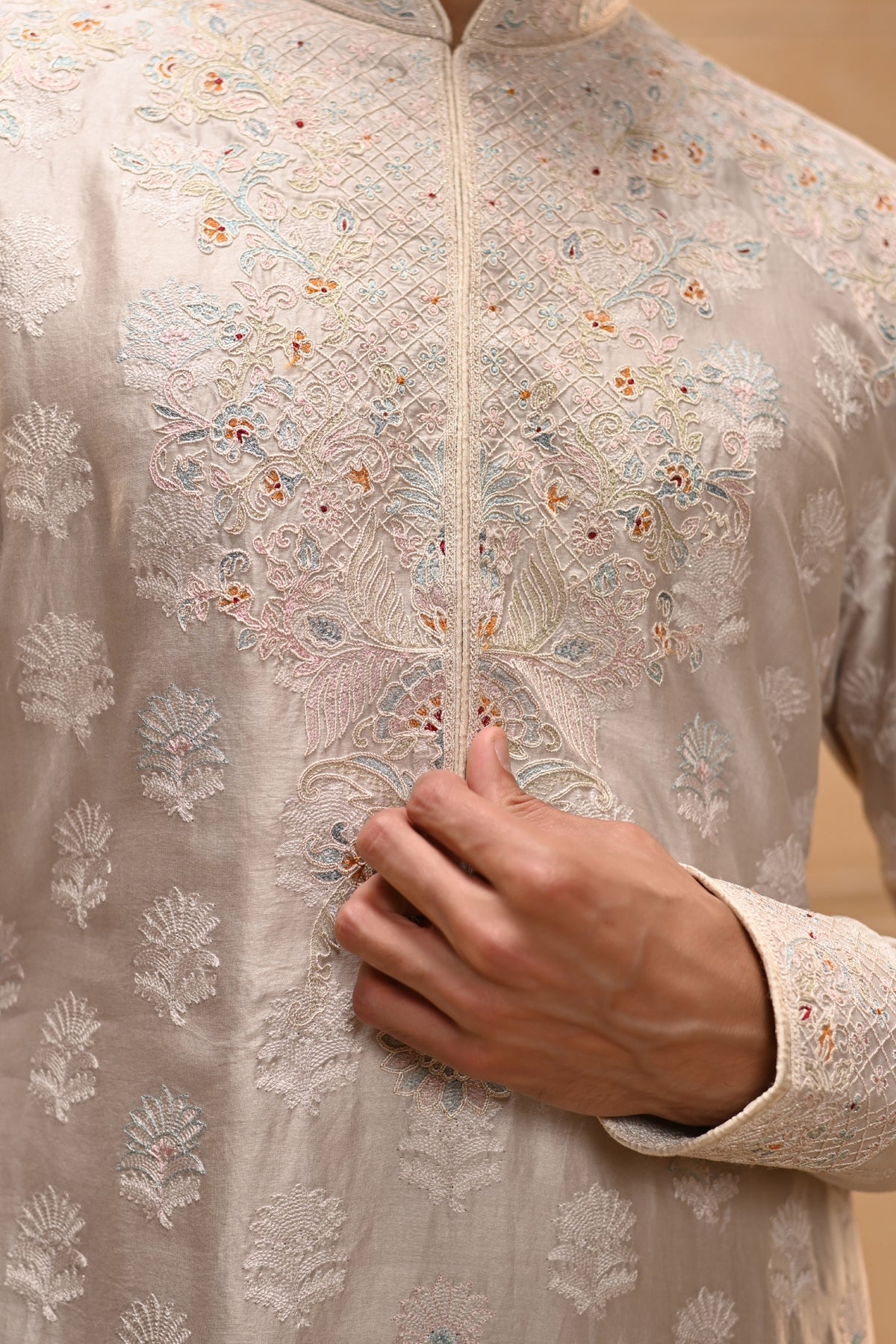Resham Dori Kurta Set
