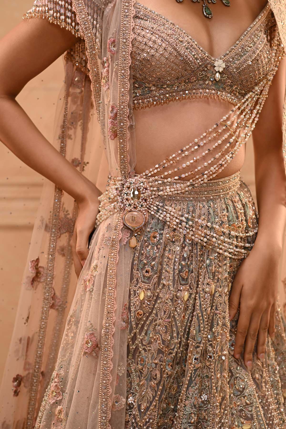Baroque Shahi Zardozi Bridal Lehenga