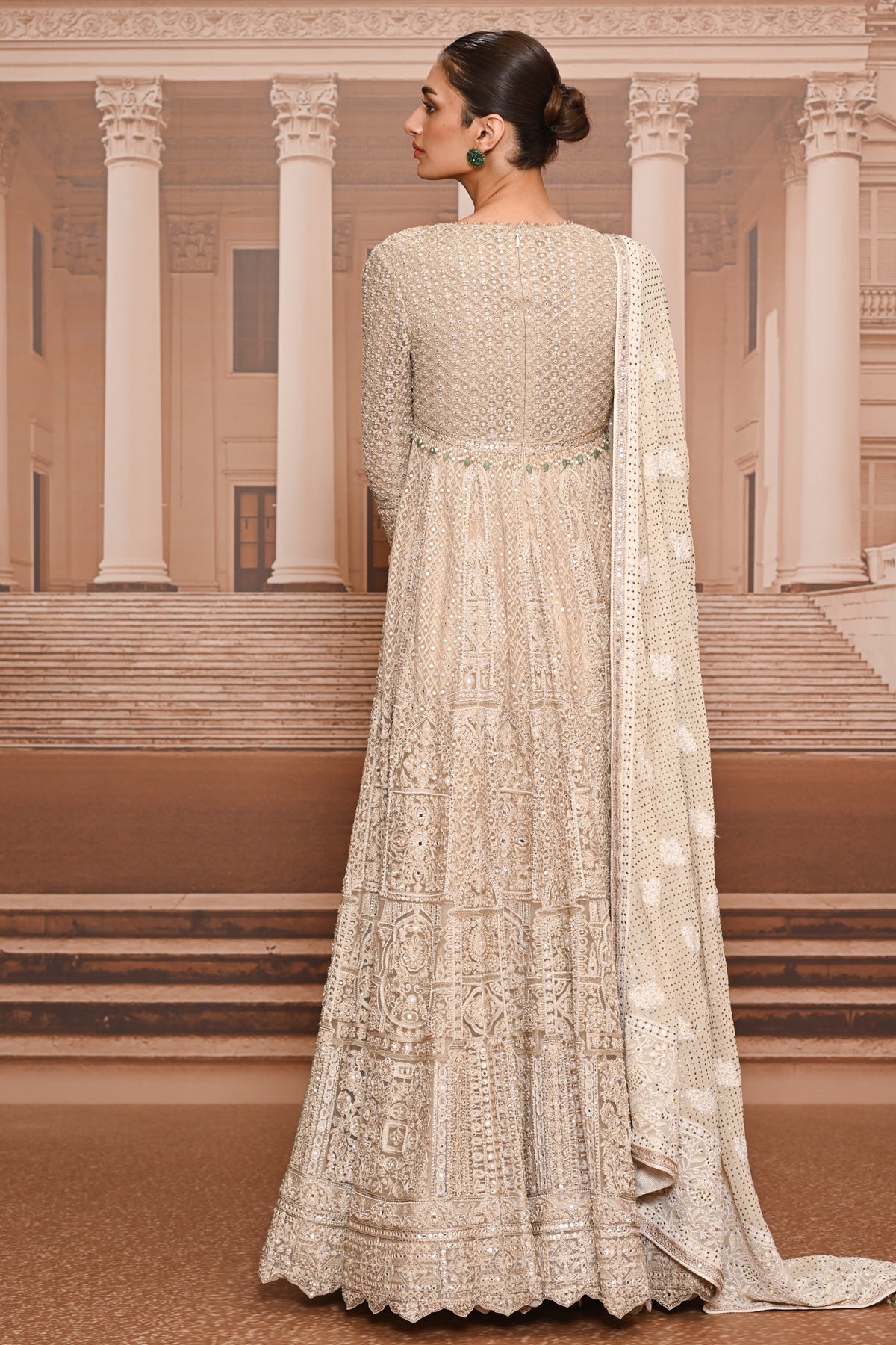 Ever Bloom Pearl Kalidar Kurta Set