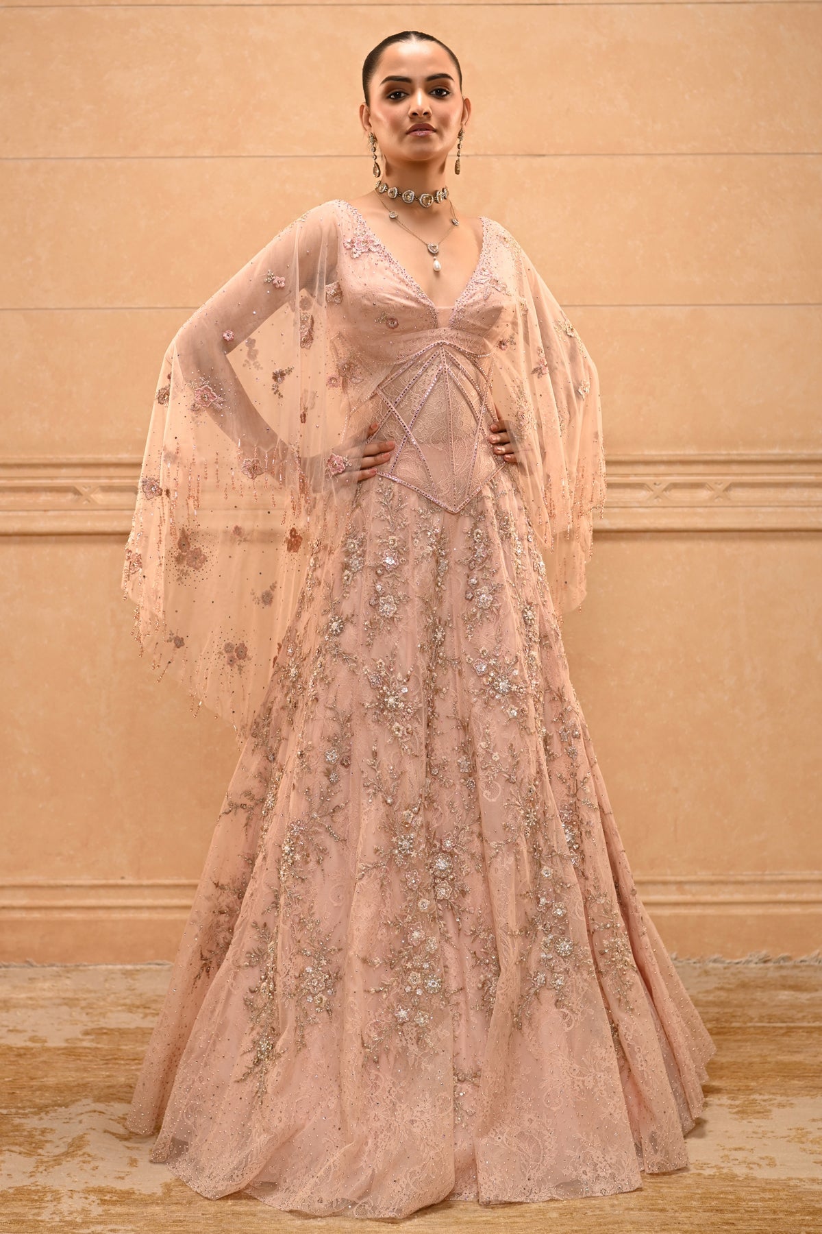 Floral Corset Lehenga Set