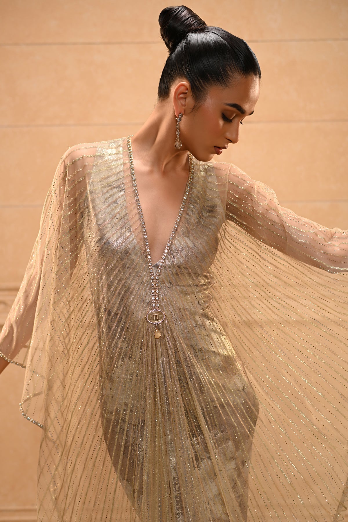 Gold Drape Kaftan