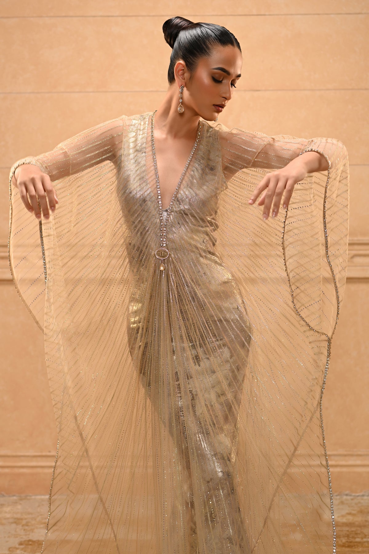 Gold Drape Kaftan