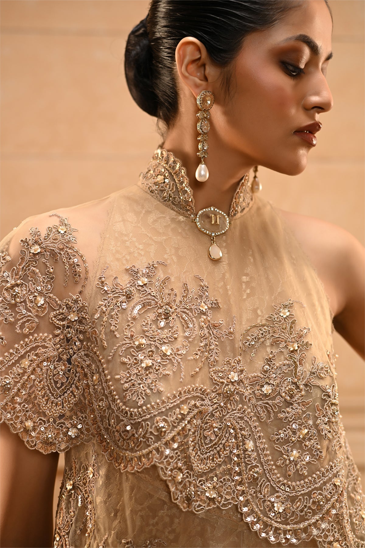 Embroidered Kurti Set