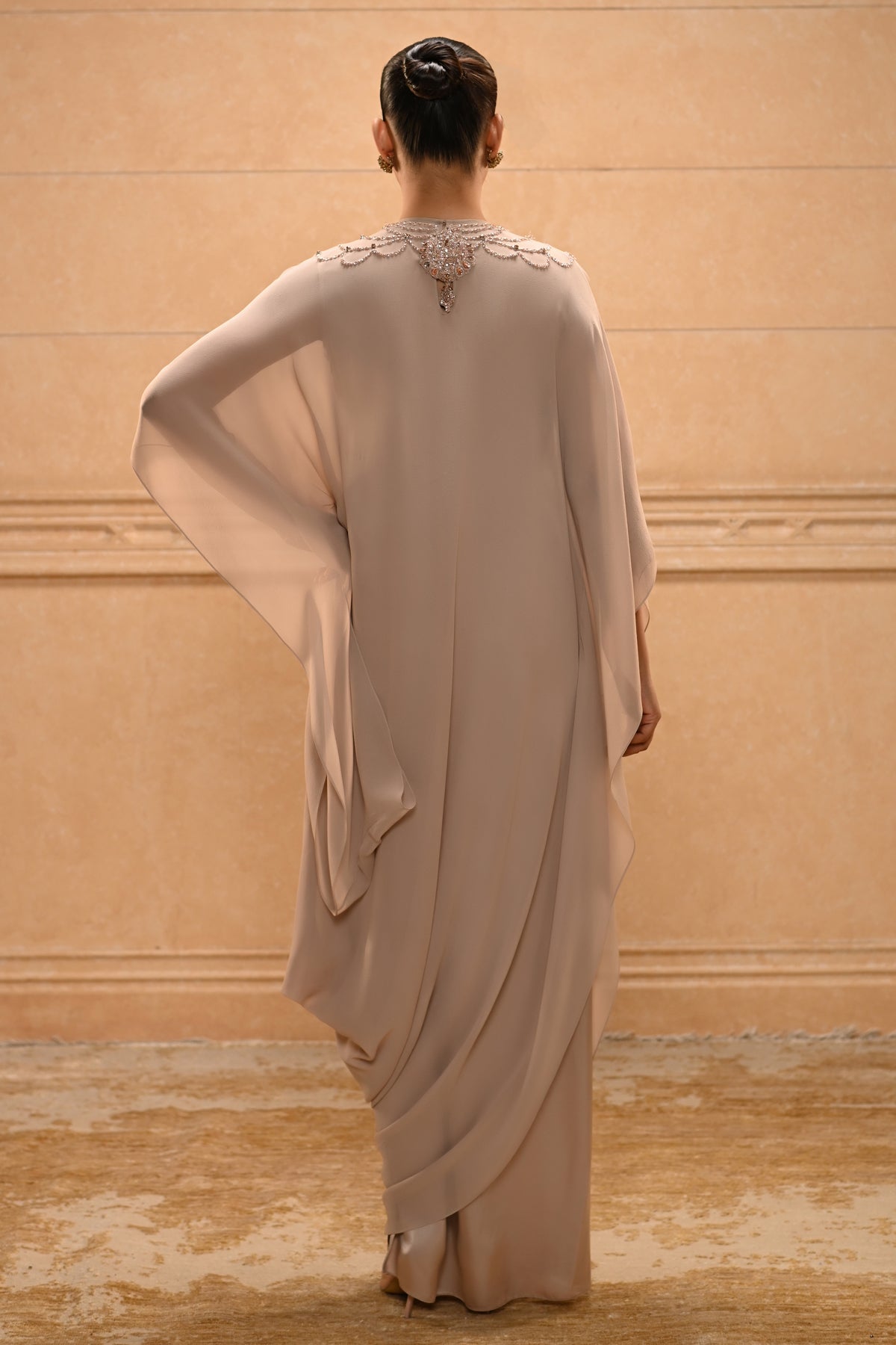 Tulle Drape Kaftan