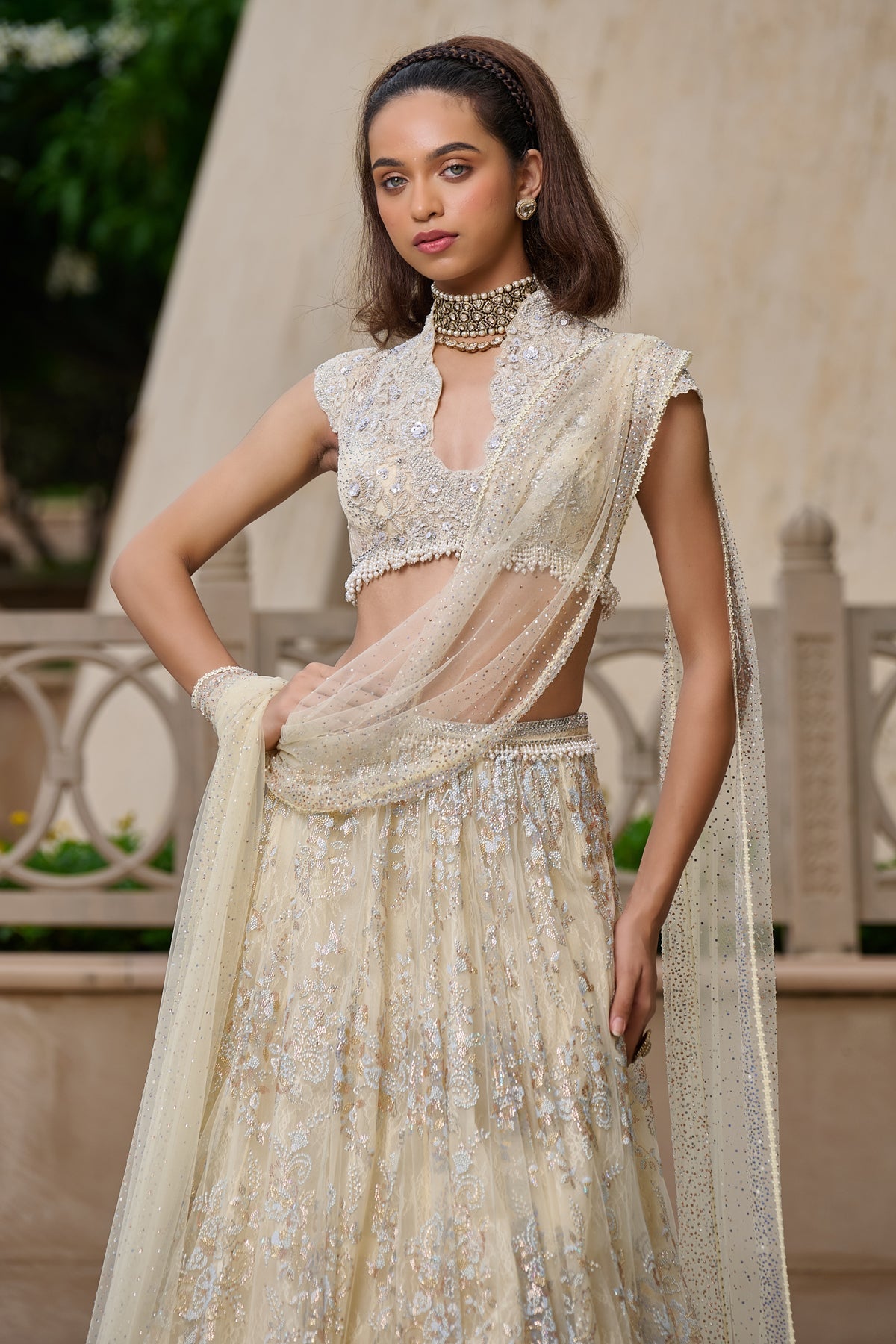 Crystal Embellished Lehenga