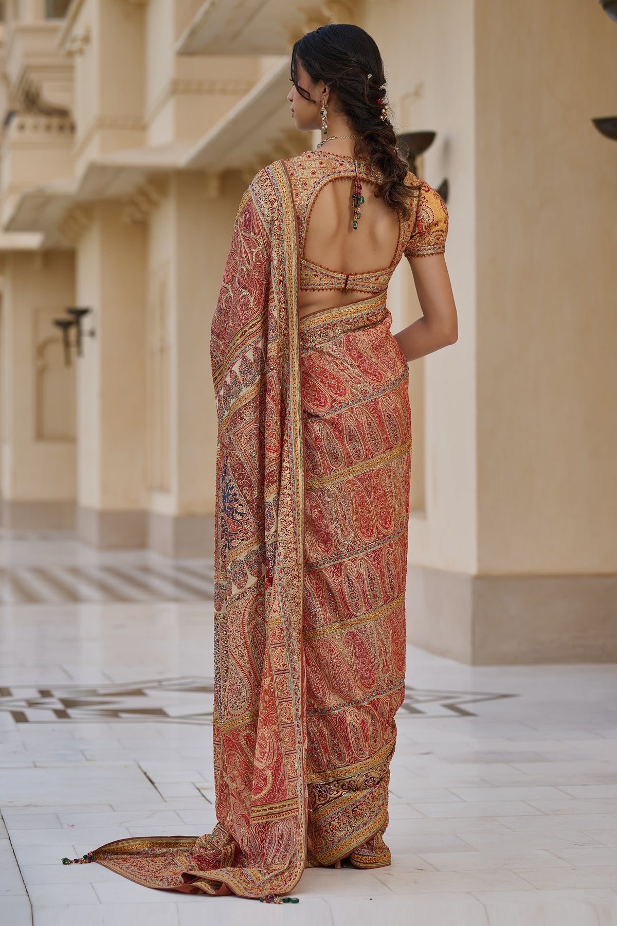 Signature Kashida Embroidered Saree
