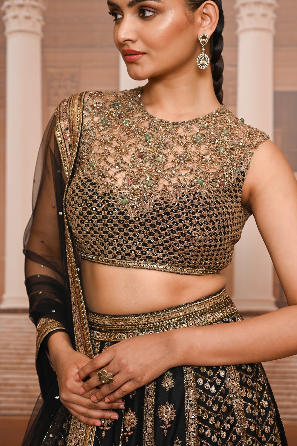 Ever Bloom Hand Embroidered Lehenga