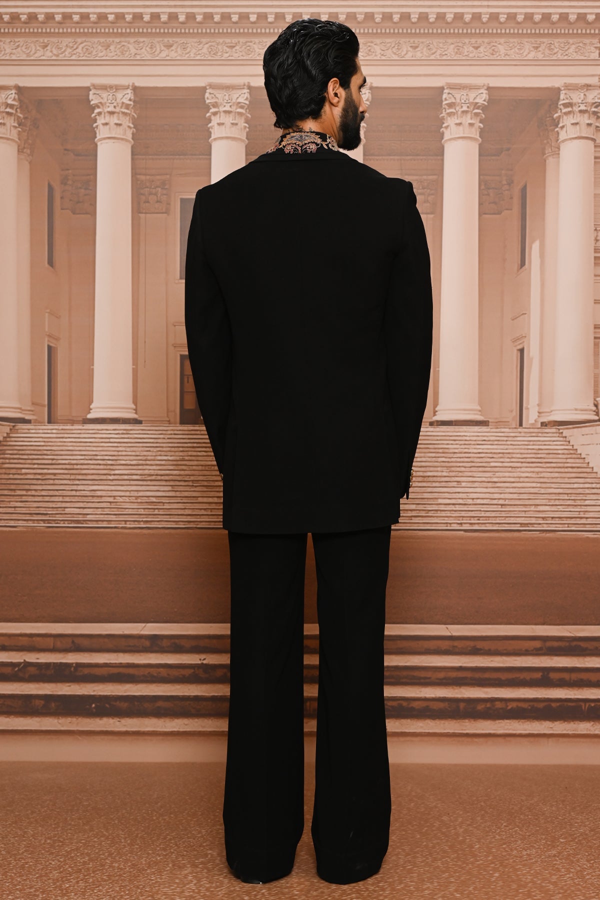 Ever Bloom Embroidered Tuxedo Set