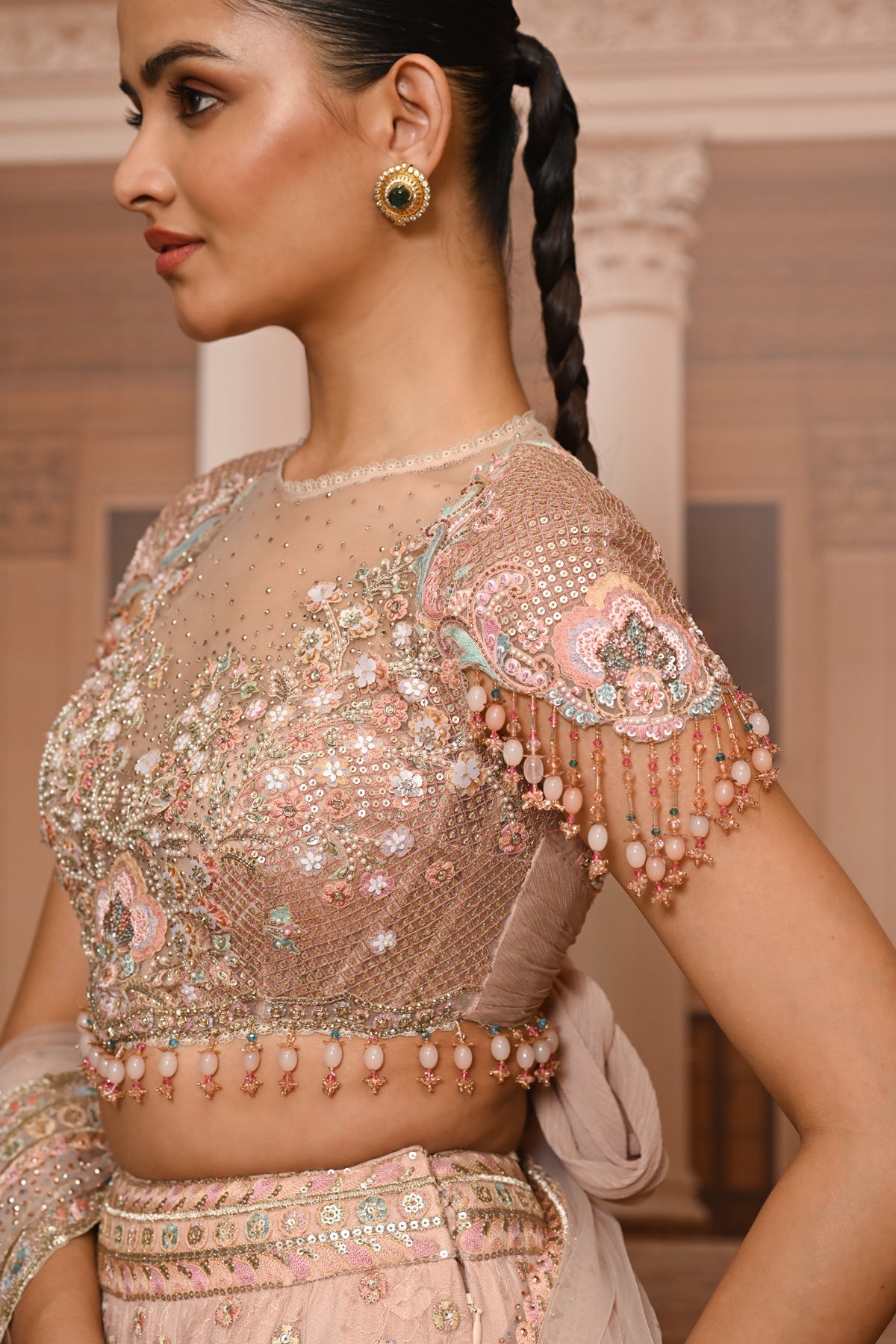 Ever Bloom Hand Embroidered Floral Lehenga