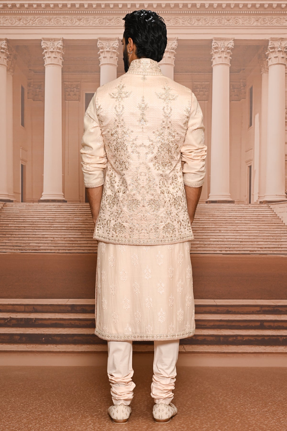 Ever Bloom Brocade Embroidered Waistcoat