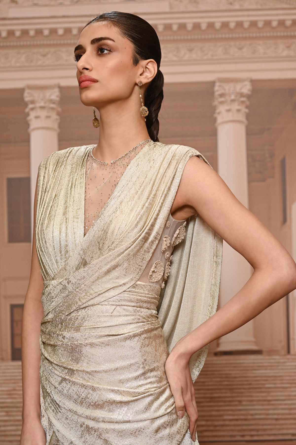 Ever Bloom Pearl Embroidered Jumpsuit