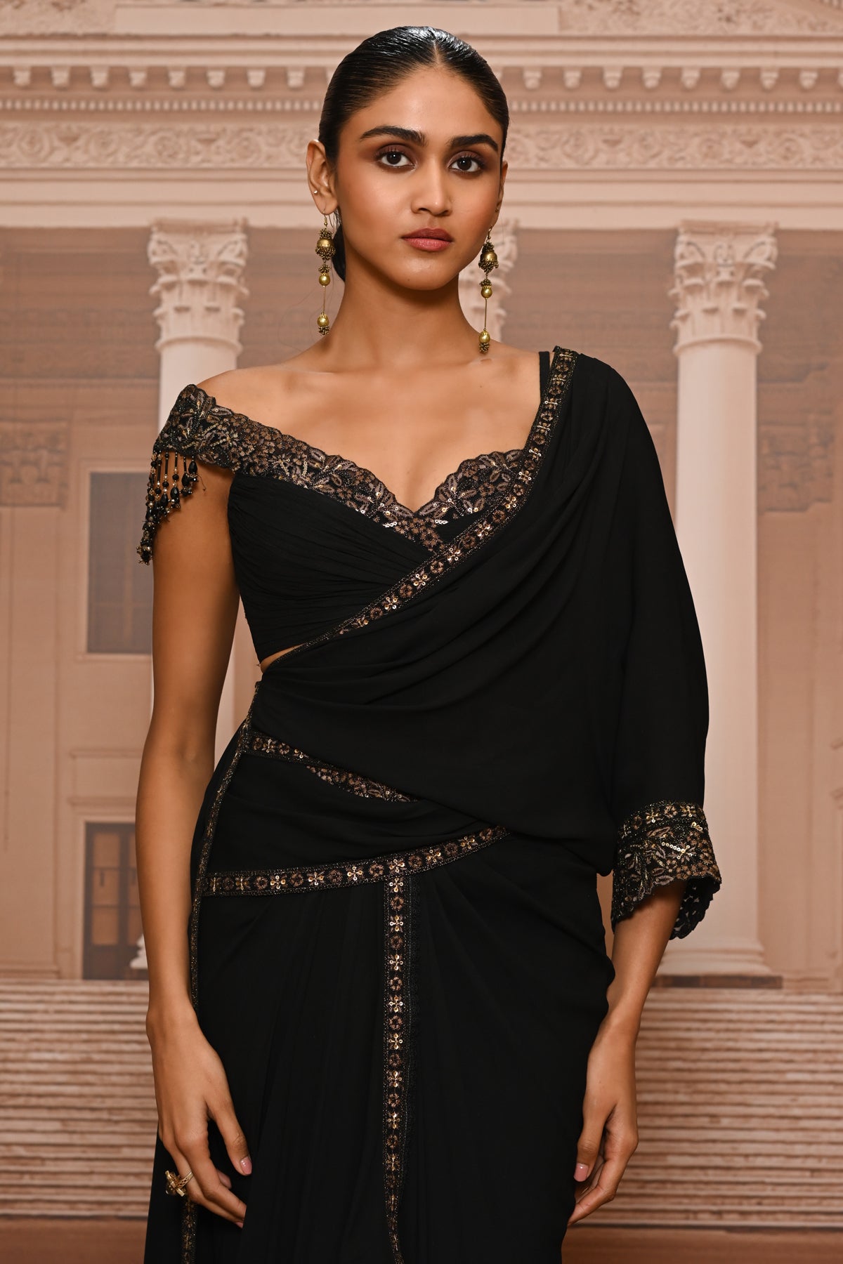 Ever Bloom Draped Concept Saree