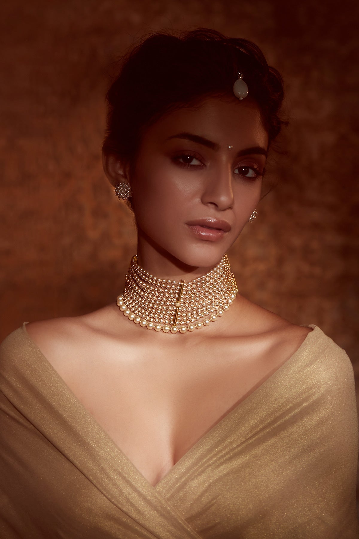 Layered Pearl Choker