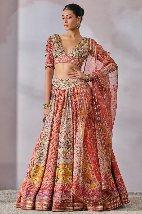 Blouse-Dupatta-Lehenga