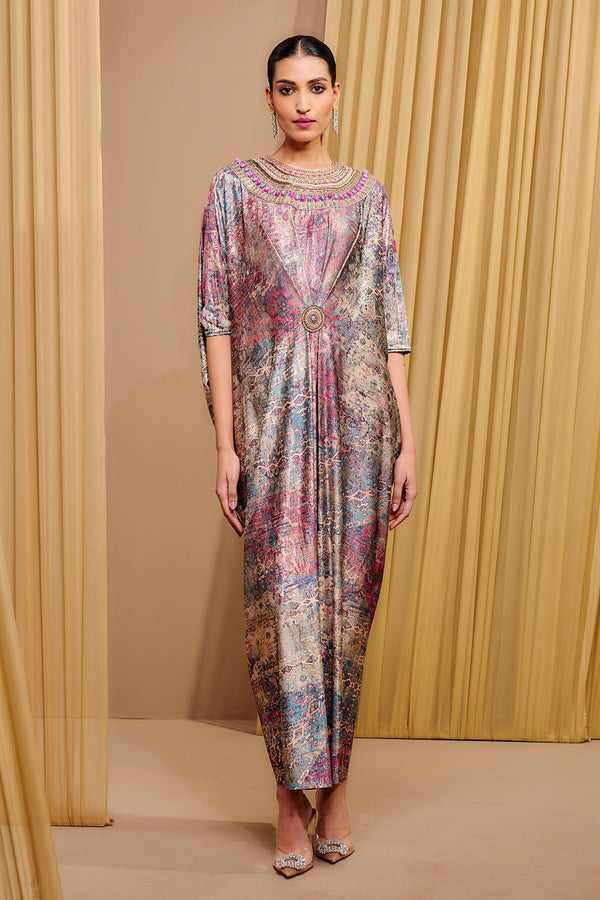 Signature Printed Kaftan Dress