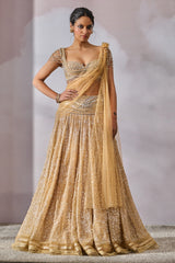 Blouse-Drape-Lehenga