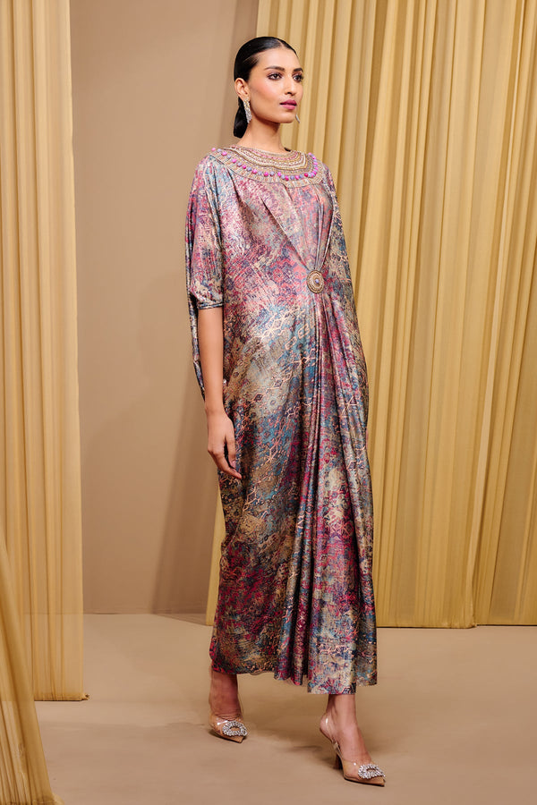 Signature Printed Kaftan Dress