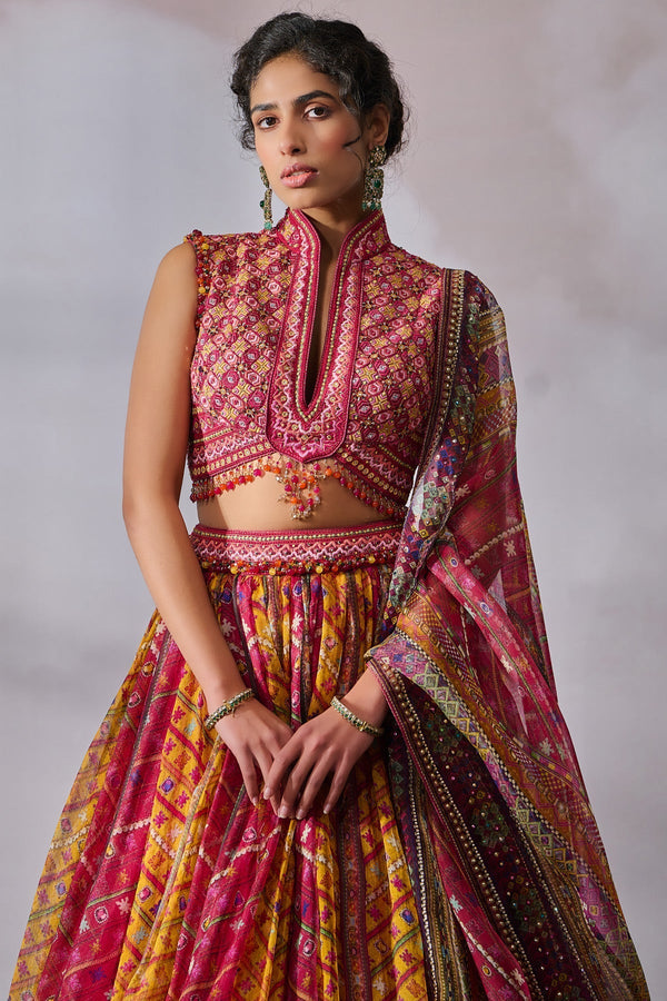 Blouse-Dupatta-Lehenga