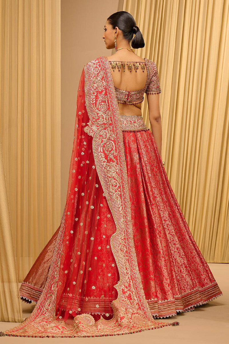 BROCADE EMBROIDERED LEHENGA