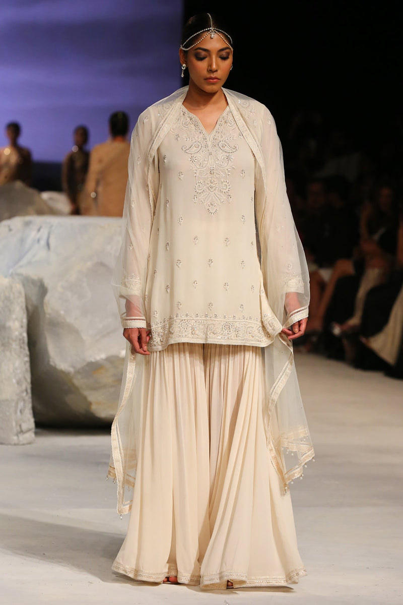 Kurti, Sharara, And Dupatta