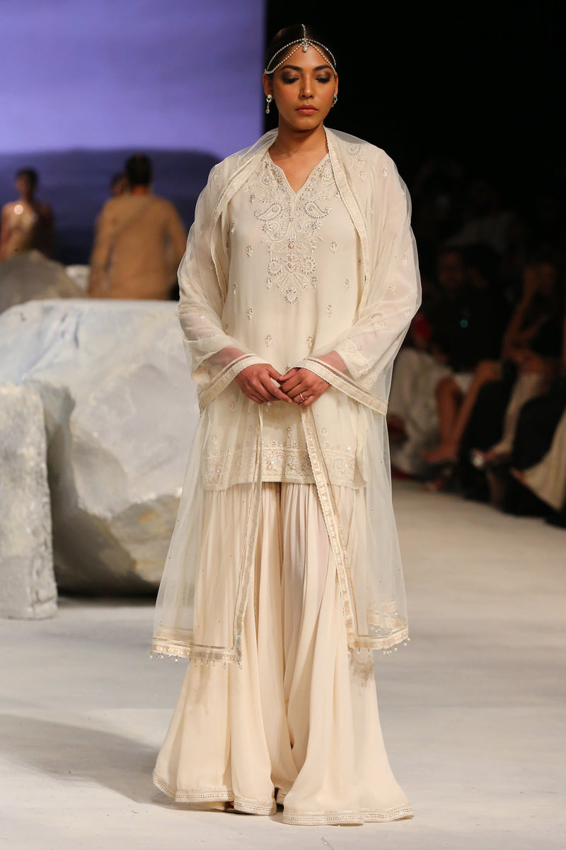 Kurti, Sharara, And Dupatta