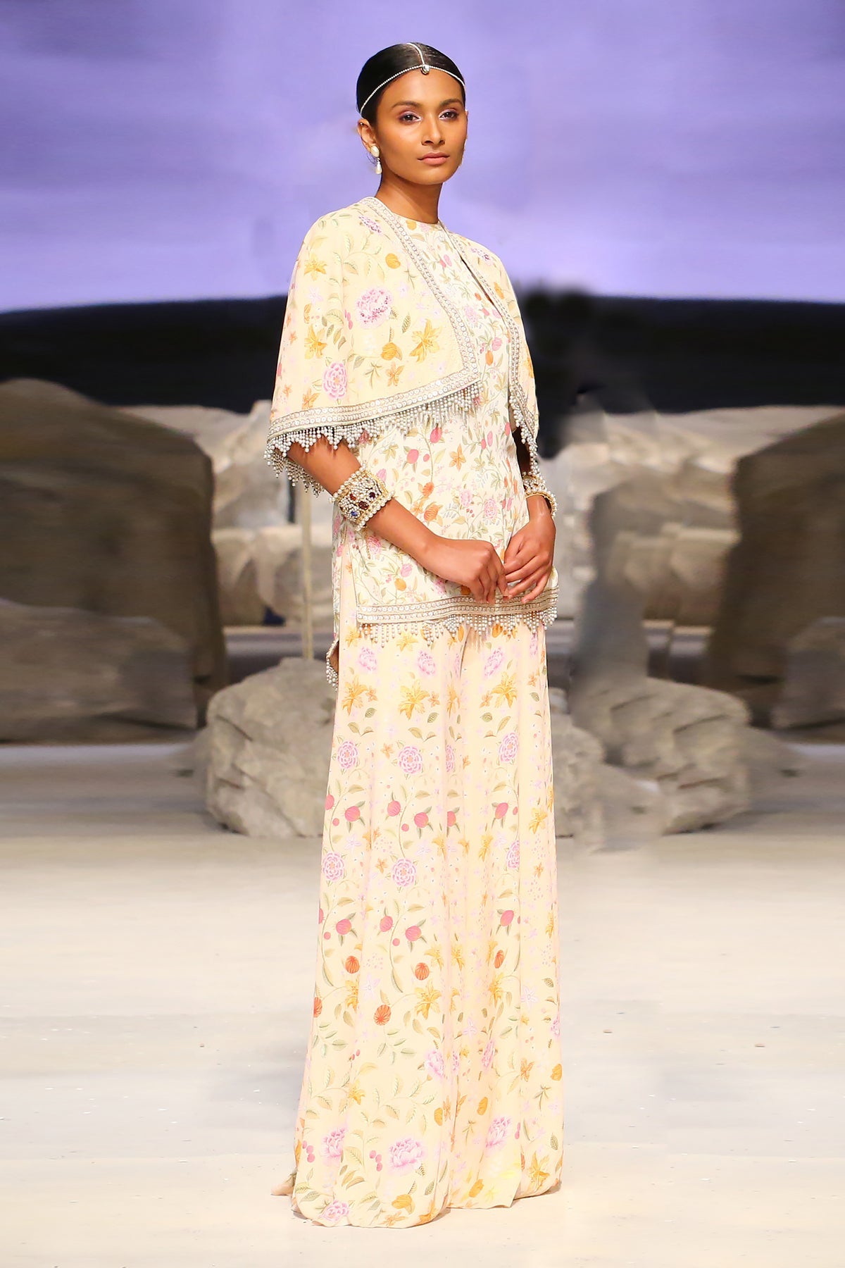 Kurti, Sharara, And Cape