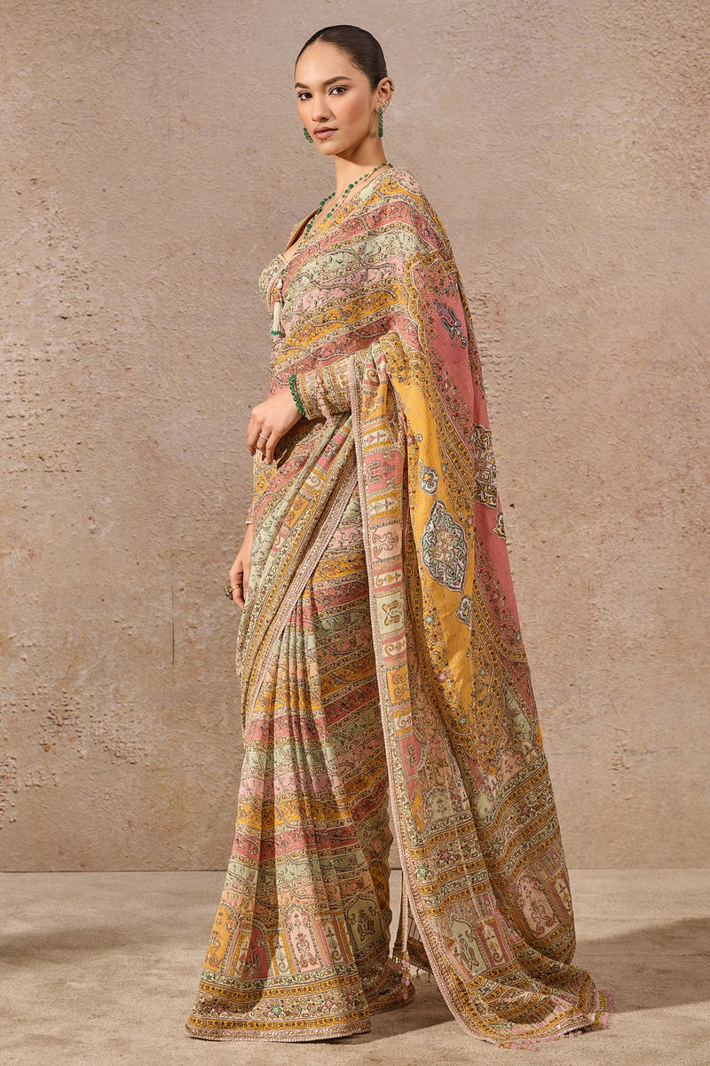 Printed Gota Saree