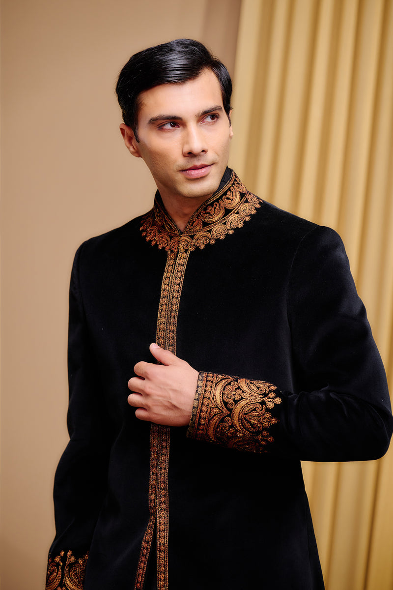 Classic Embroidered Sherwani Set