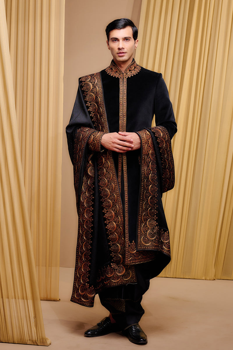 Classic Embroidered  Sherwani Set