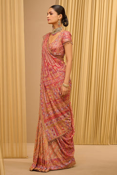 SIGNATURE HAND-EMBROIDERED KASHIDA PAISLEY SAREE