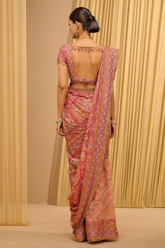 SIGNATURE HAND-EMBROIDERED KASHIDA PAISLEY SAREE