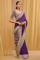 CLASSIC HAND-EMBROIDERED SAREE