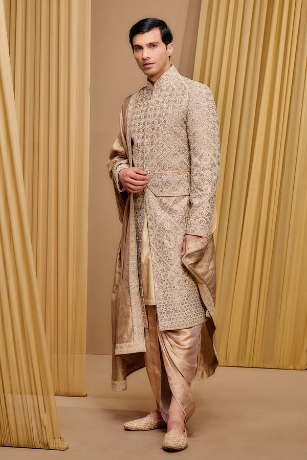 Classic Embroidered Sherwani Set