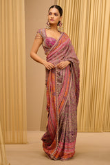 Classic Hand Embroidered Kashida Saree