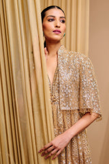 Sequin Architecture Motif Cape