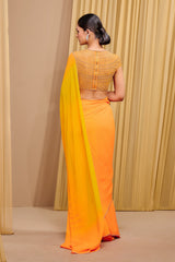 Signature chiffon saree and crystallized blouse