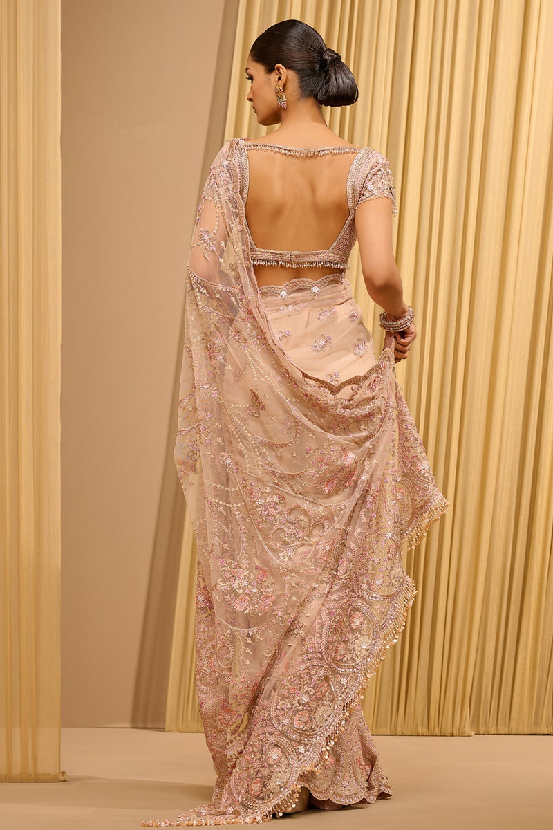 CLASSIC FLORAL EMBROIDERED SAREE