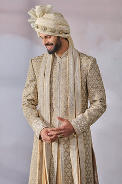 Sherwani , Kurta , Churidar , Stole , Kamarbandh , Safa , Jutti Fabric