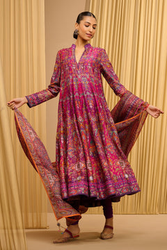 Printed Kalidar Kurta Set