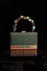 A hand embroidered bag