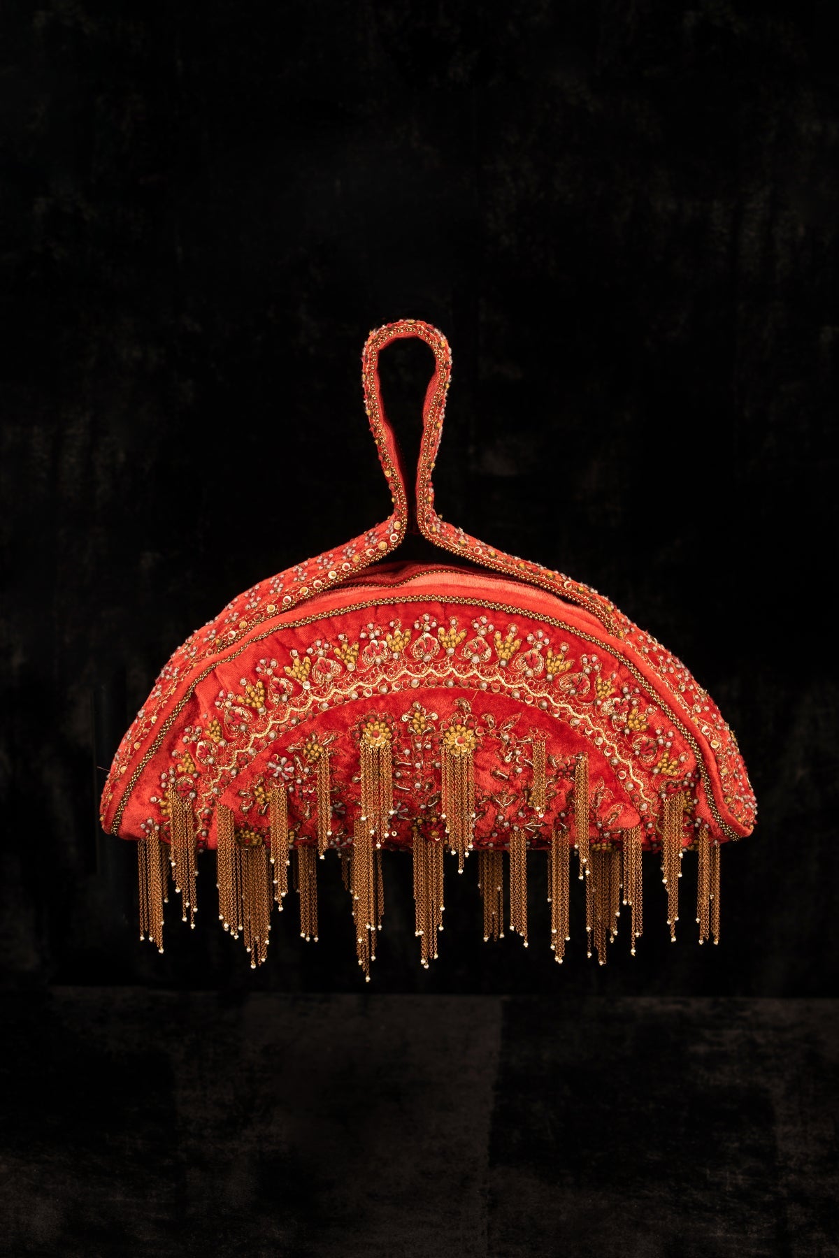 A Hand Embroidered Soft Body Polti Bag