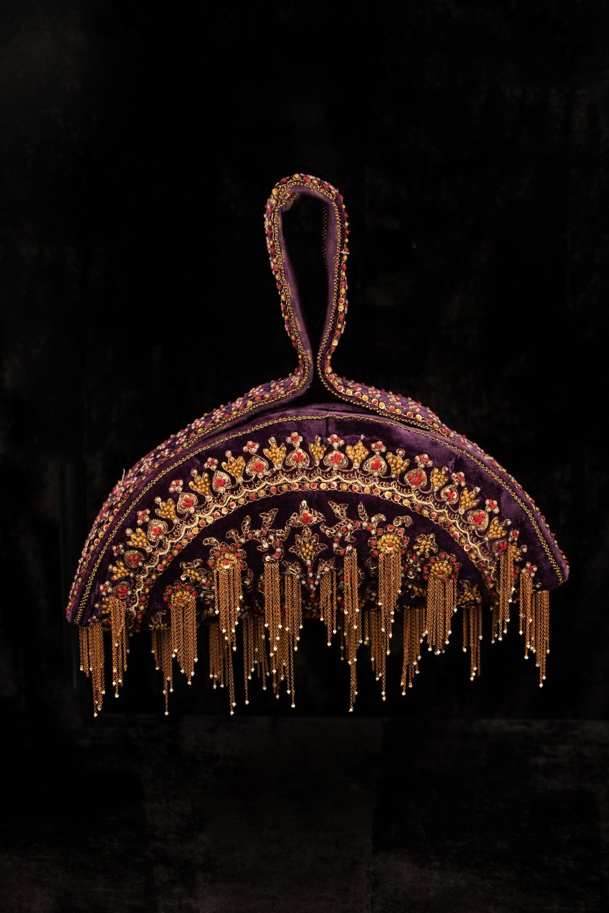 A Hand Embroidered Soft Body Polti Bag