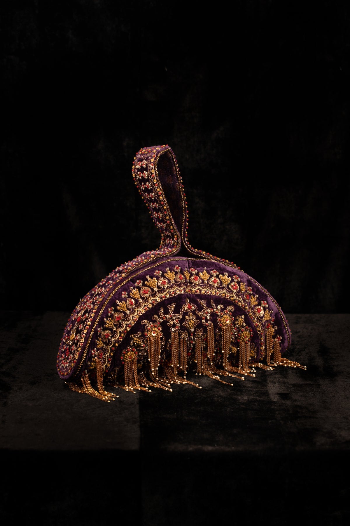 A Hand Embroidered Soft Body Polti Bag