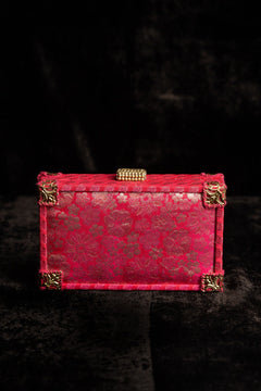 Our hand woven 'Phool Chadar' brocade case bag